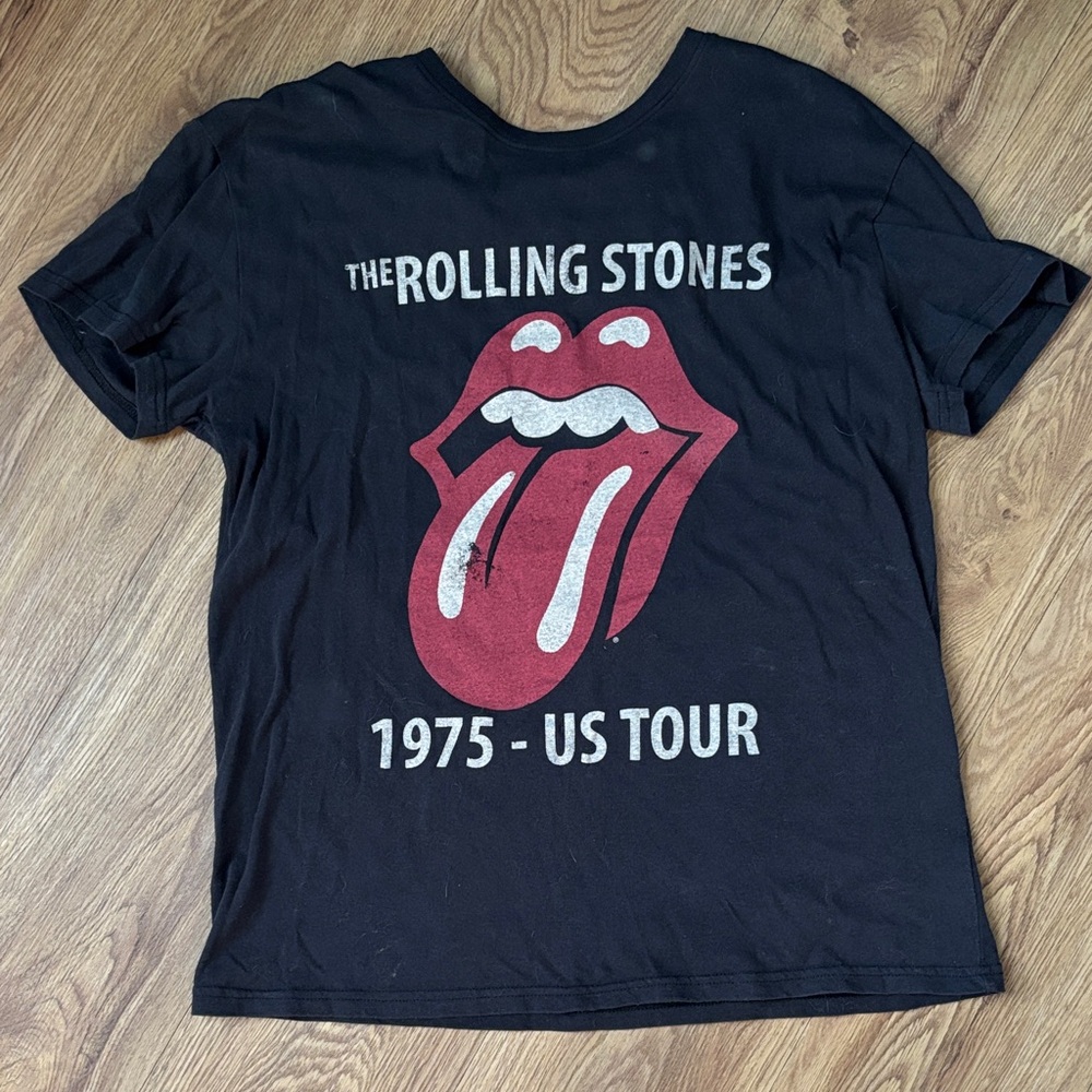 The Rolling Stones Black and Red Short Sleeve Tee